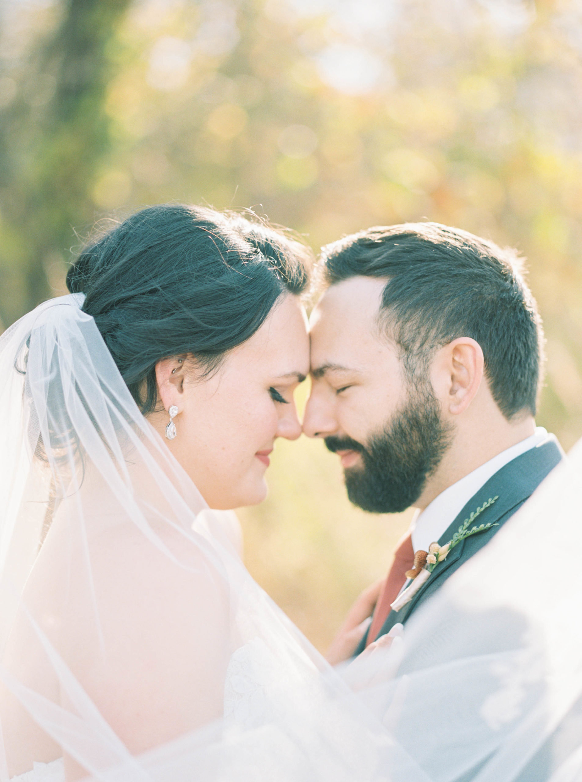 Klondike Park Fall Wedding Photos on film