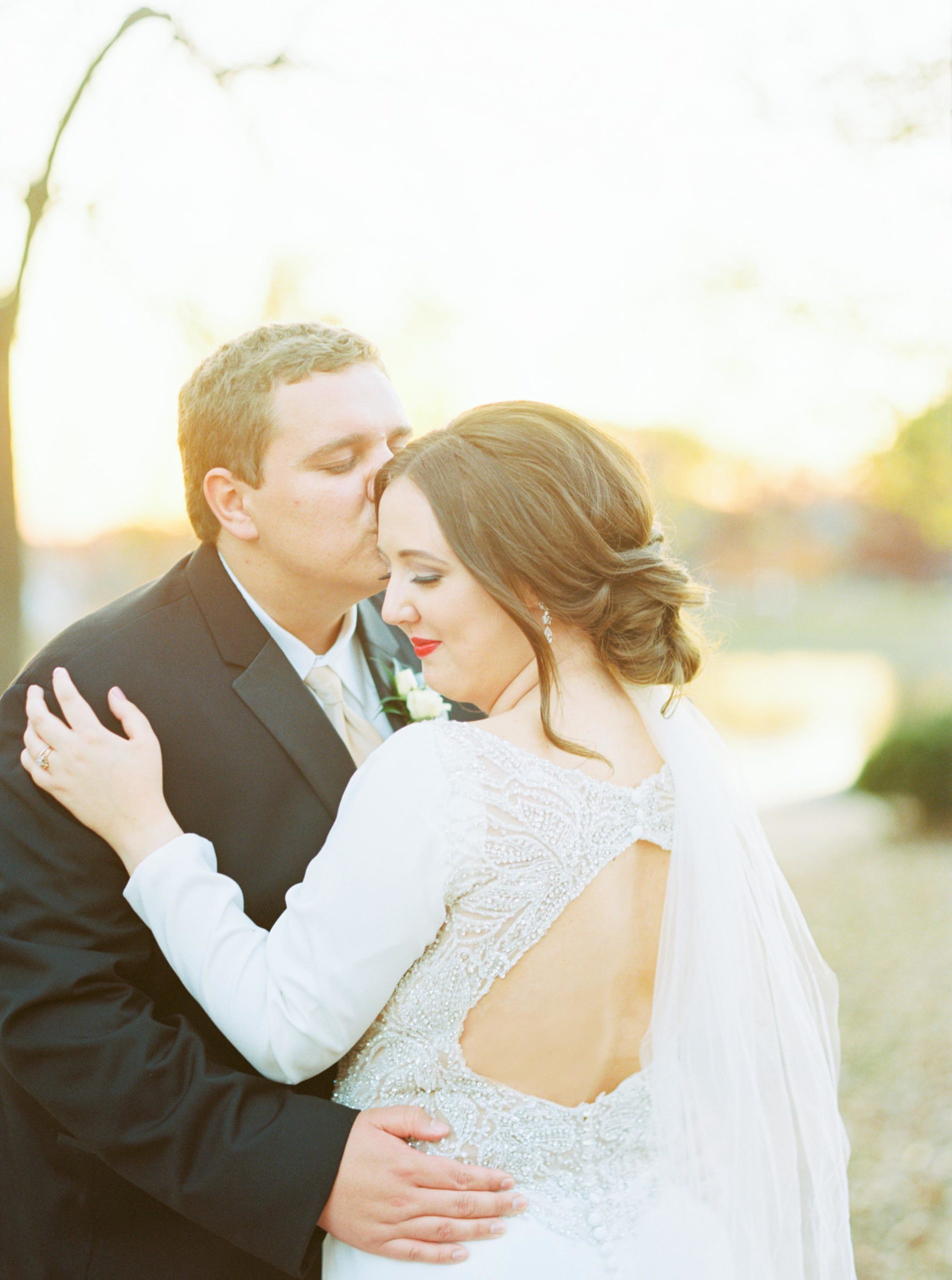 St louis fine art wedding in the fall at Carondelet Park