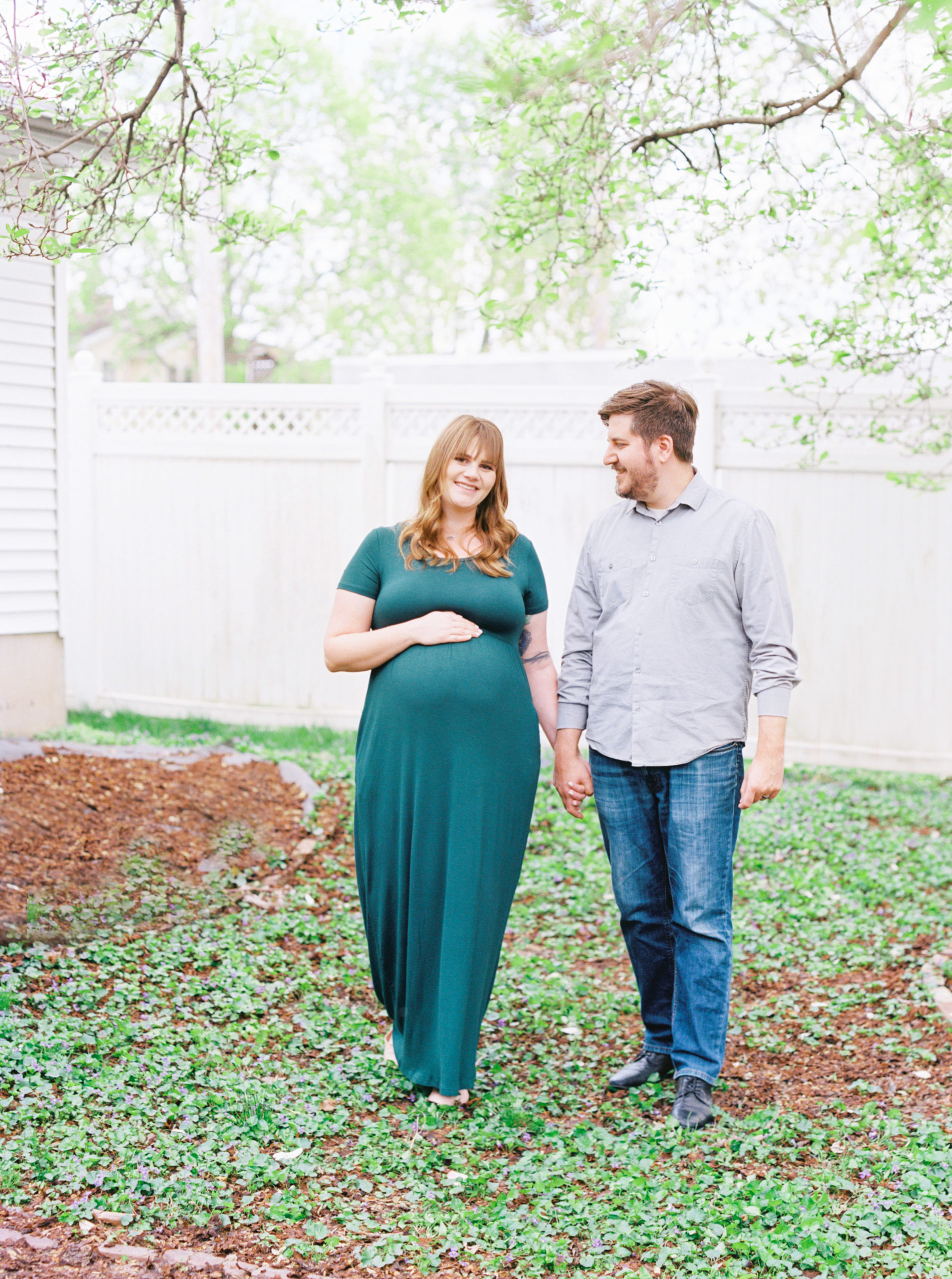 at-home maternity session in St Charles Missouri