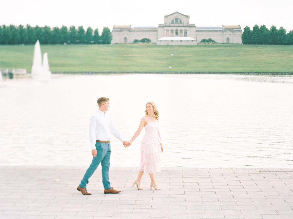 st louis film photography summer grand basin engagement session