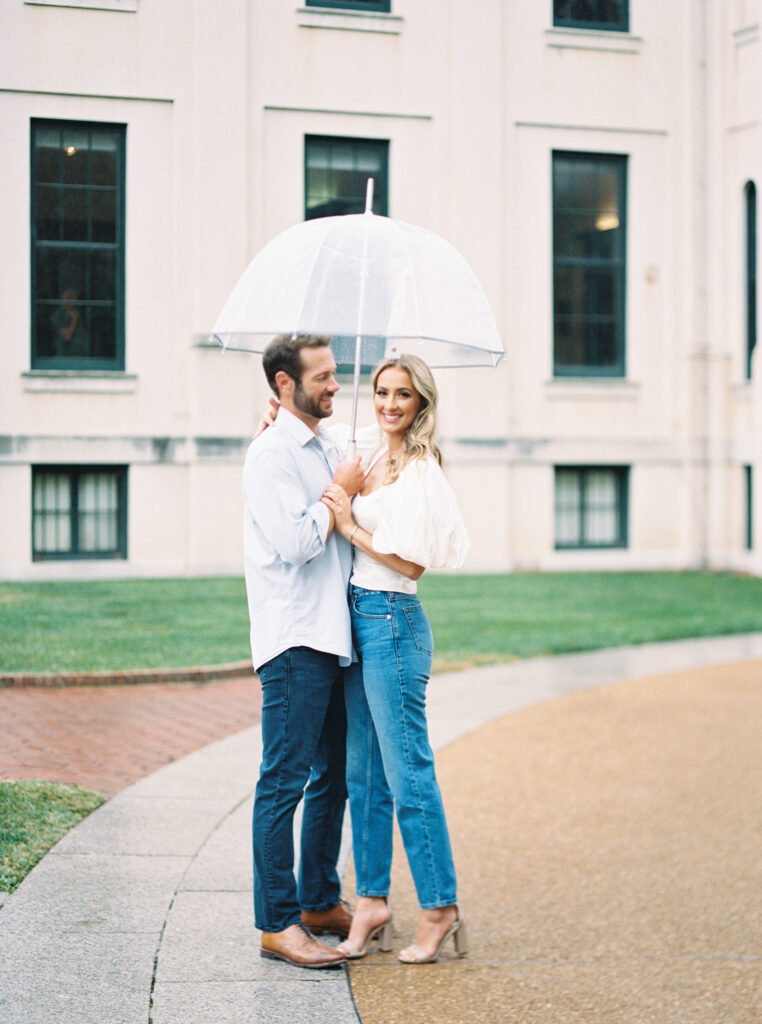 St Louis Botanical Gardens Engagement Session photography on film