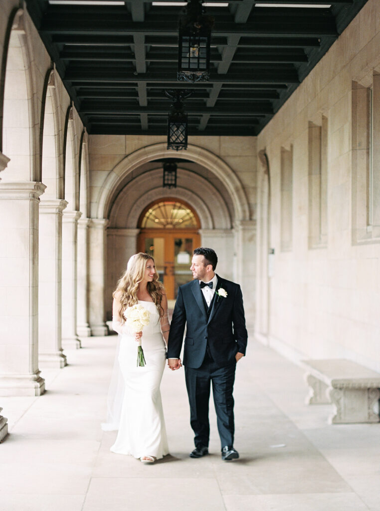 fine art St Louis Ritz Carlton Solarium fall Wedding photography on film