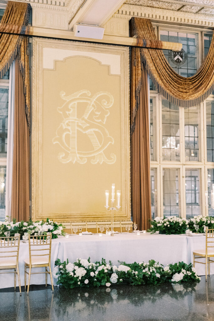 St Louis Missouri Athletic Club wedding reception