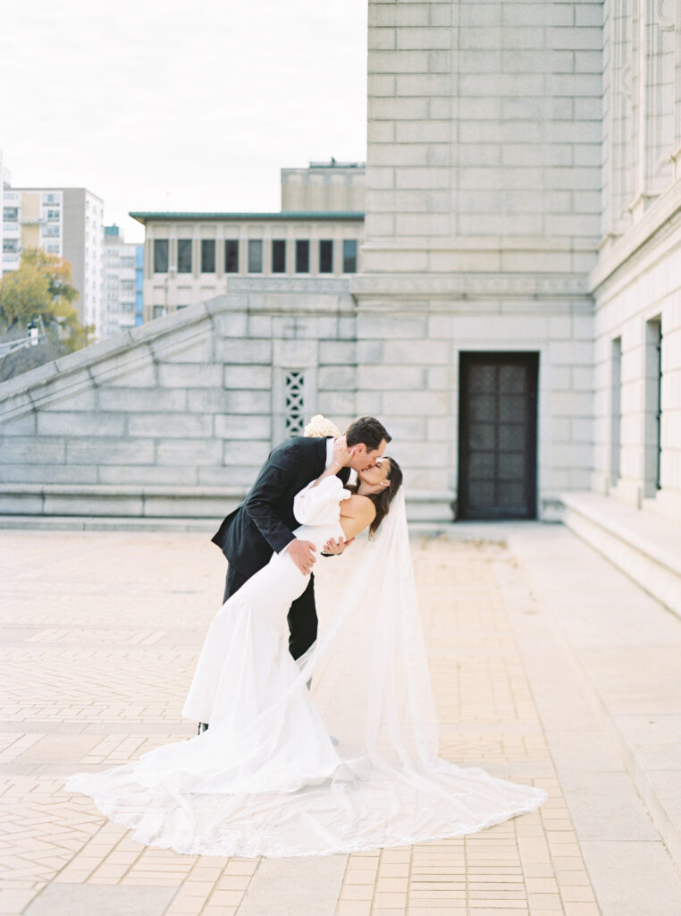 St Louis Central Library wedding film photographer